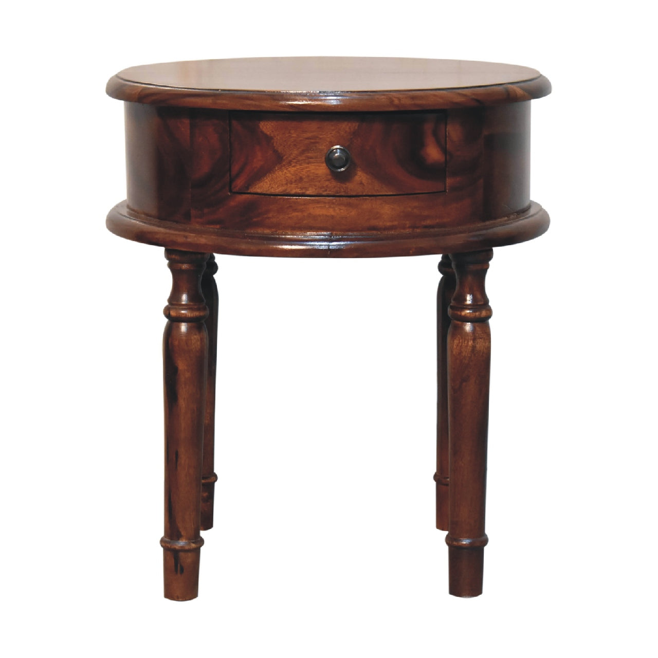 Honey finish Turned Leg Nightstand