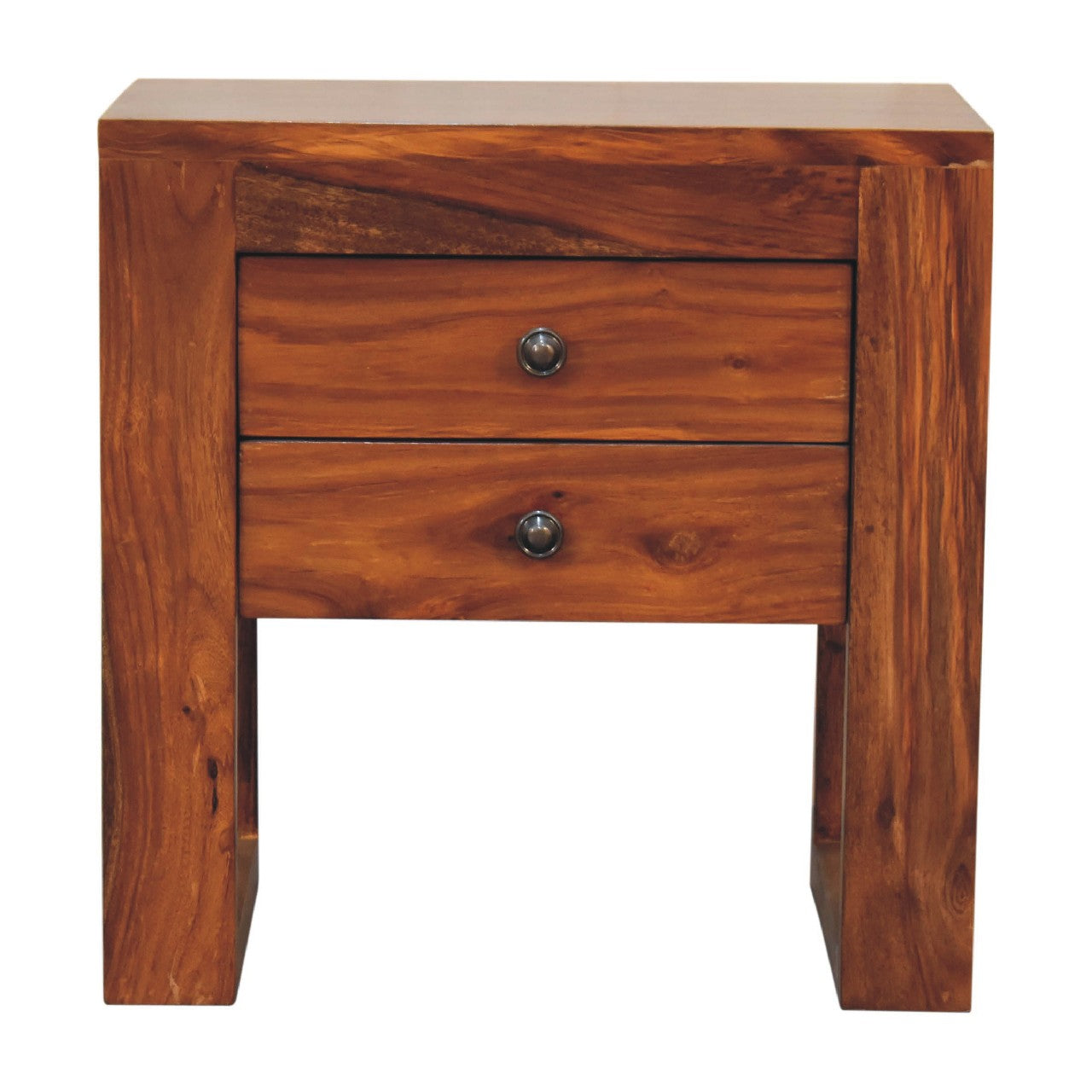 U-Square Honey Nightstand