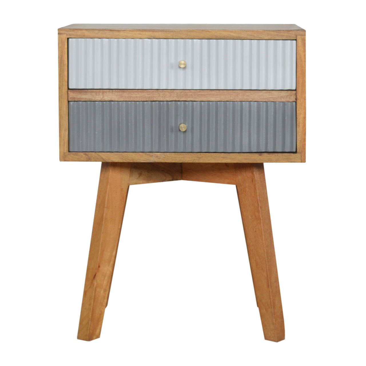 Line Grey Painted Nightstand