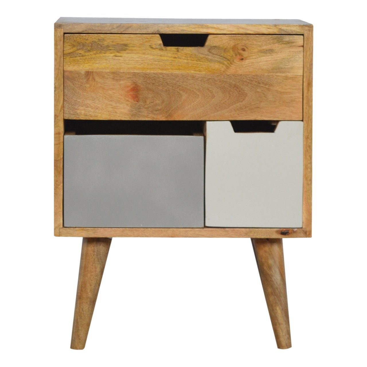 Removeable Grey and White Nightstand